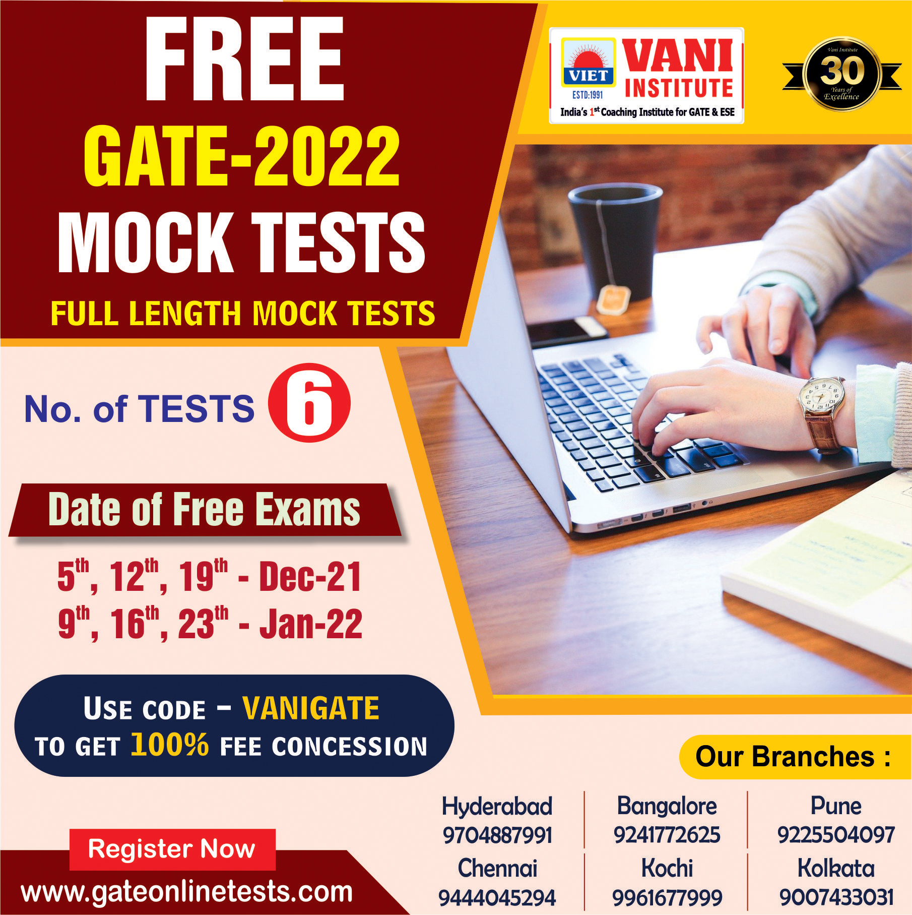 FREE GATE-2022 MOCK TEST SERIES FREE GATE-2022 MOCK TEST SERIES